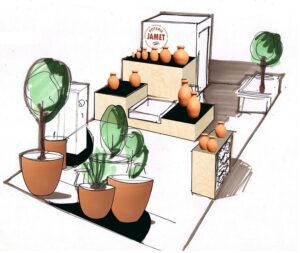 Cerámica de Jamet en el Salon du Végétal