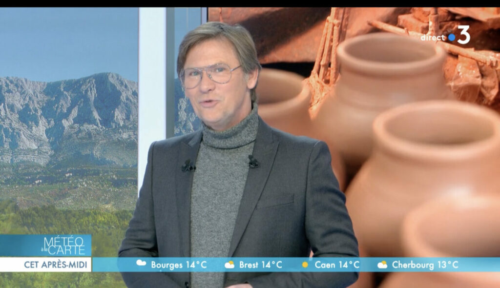 Ollas Jamet su France 3 con Laurent Romejko