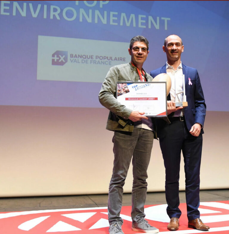 Laurent Jamet reçoit le Top Environnement