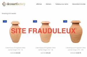 Site frauduleux